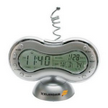 FM Scanner Radio & Alarm Clock w/ Weather Station